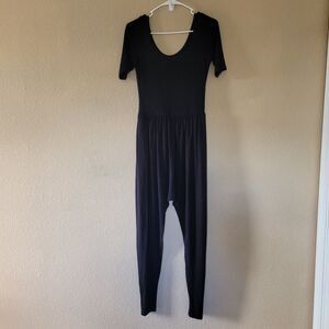 Imbodhi Jumper Women Medium Black Stretch Micromodal Lounge Yoga Jumpsuit USA